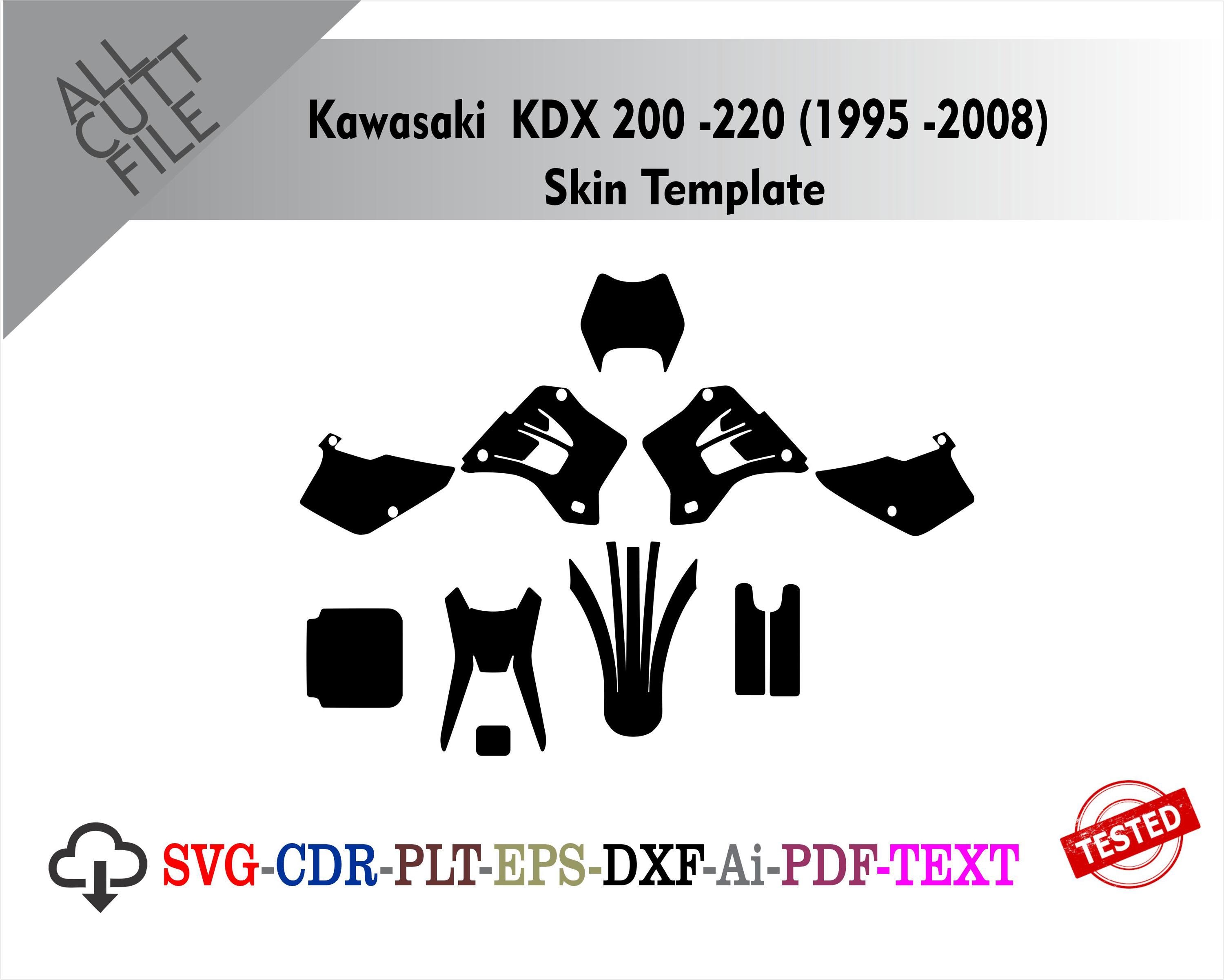 Kawasaki KDX200 E KDX 200 Enduro 1989 Left Side Cover #WD | Australia Kawasaki KDX200 E KDX 200 Enduro 1989 Left Side Cover #WD | Australia