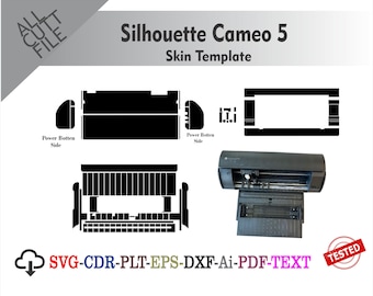 Silhouette Cameo 5 Skin Vector Templete File  Die Cut Layou