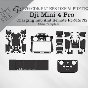 Dji Mini 4 Pro Skin Vector Templete File Skin Die Cut Layout Cricut