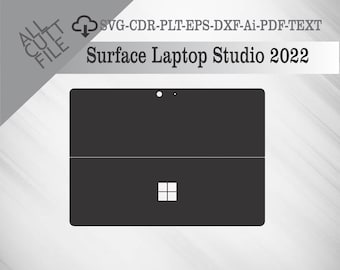 Surface Laptop Studio 2022 Skin Vector Templete File Skin Die Cut Layout