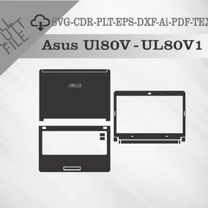 Asus Ul80V - UL80V1 Skin Vector Templete File Skin Die Cut Layout