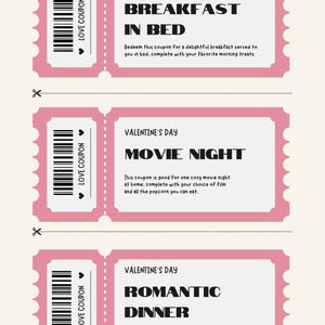 Printable Love Coupons Book for Her for Him, Customizable Valentines Day Coupon, Gift for him, Husband Gift, Anniversary Gift, Love Vouchers