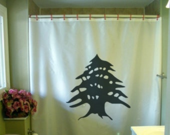 lebanon cedar Shower Curtain liban watan lubnan tree lebanese levant home bathroom decor kids bath curtains custom size waterproof