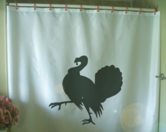 turkey Shower Curtain thanksgiving meal christmas family gathering party bathroom decor kids bath curtains custom size waterproof