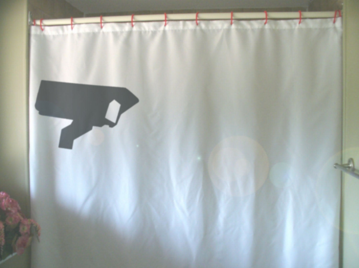 Surveillance Shower Curtain Cctv Security Watch 50