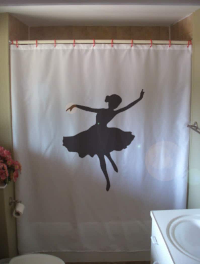 Pretty ballerina shower curtain prance dance dancing girl have Etsy