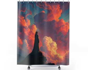 Looking for an Answer Shower Curtain: Bright Motivation Bathroom Decor