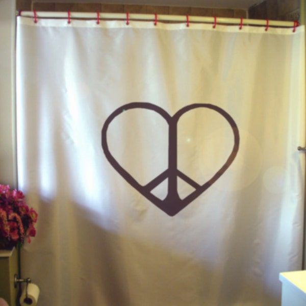 peace and love Shower Curtain symbol salaam shalom unity family