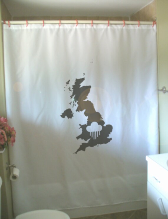 Uk Rain Shower Curtain United Kingdom, Can Fabric Shower Curtains Get Wet