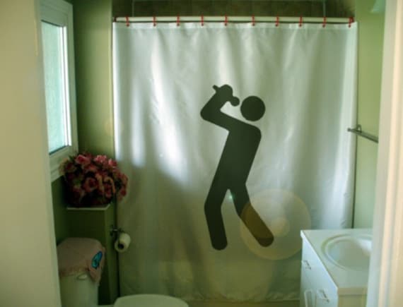 Karaoke Time Shower Curtain Sing Your Heart Out Singing Echo Etsy