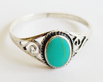 Silver ring - Turquoise Ring – Sterling Silver Jewelry – 925 Silver Ring – Turquoise Jewelry - Statement ring – Silver jewelry