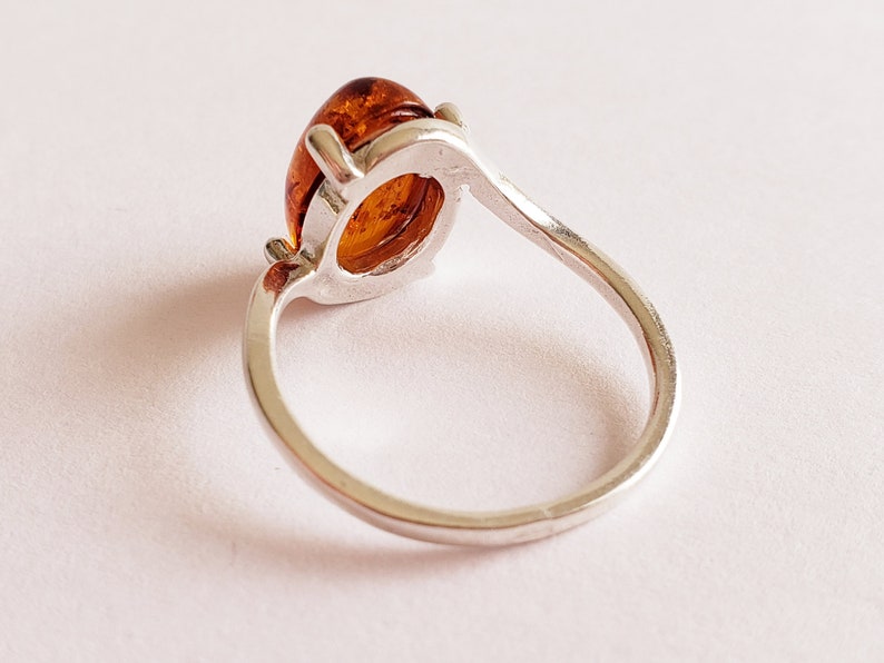 Baltic Amber ring Sterling Silver Ring Amber Jewelry ON SALE 15/% Amber Ring Real Amber Statement Silver ring Genuine Amber Ring