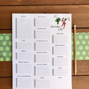 Blocco note personalizzato della lista della spesa / Lista della spesa / Regalo per la mamma / Idee regalo per la casa / 8,5 x 11 Pad di carta magnetica