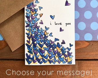 Heart Note Cards Stationery Set of 10 Cards in White or Light Ivory ...