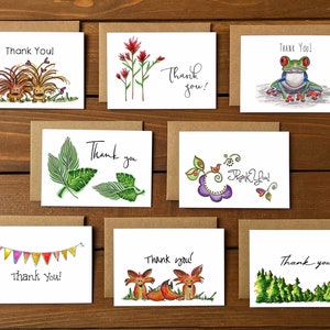 Tarjetas de agradecimiento variadas con sobres / Notas de agradecimiento para maestros / Paquete variado de tarjetas de agradecimiento