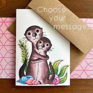 Seeotter Grußkarten | Otterly Erstaunliche Personalisierte Karten für Kinder | Süße Dankeskarten | Boxed Set von 8 Notizkarten mit Umschlägen