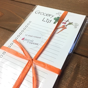 Magnetic Grocery List Notepad | Personalized Grocery Shopping List ...
