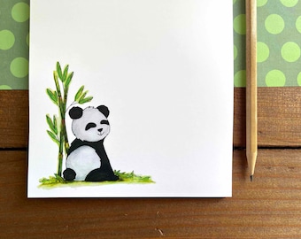 Panda Notepad - Personalization Available | Cute Panda Gifts for Kids | Giant Panda Stationery | Magnetic Paper Tablet