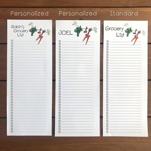 Magnetic Grocery List Notepad | Personalized Grocery Shopping List ...