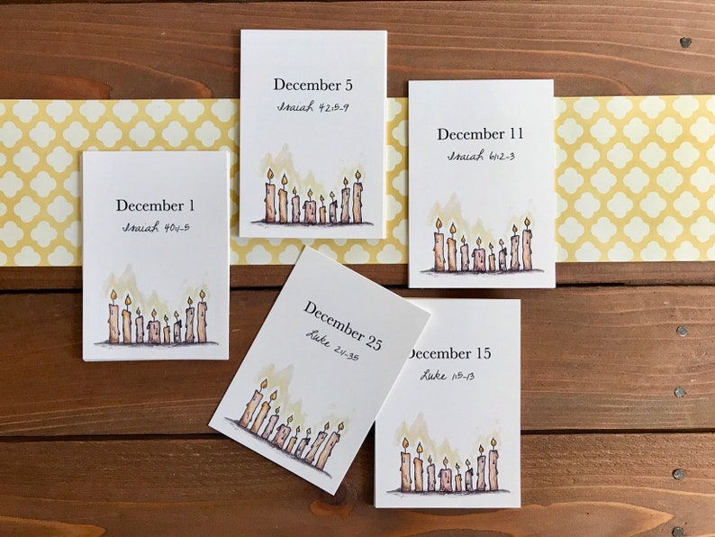 Christian Advent Calendar Printable Bible Reading Plan for - Etsy