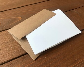 Stationery Envelope Kit for Illustrated Notepads | Size A2 Brown Bag Envelopes