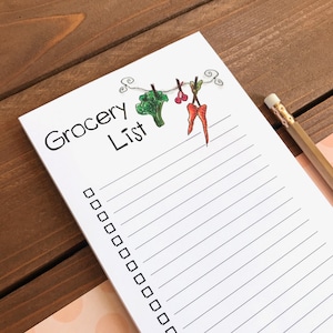 Magnetic Grocery List Notepad | Personalized Grocery Shopping List ...
