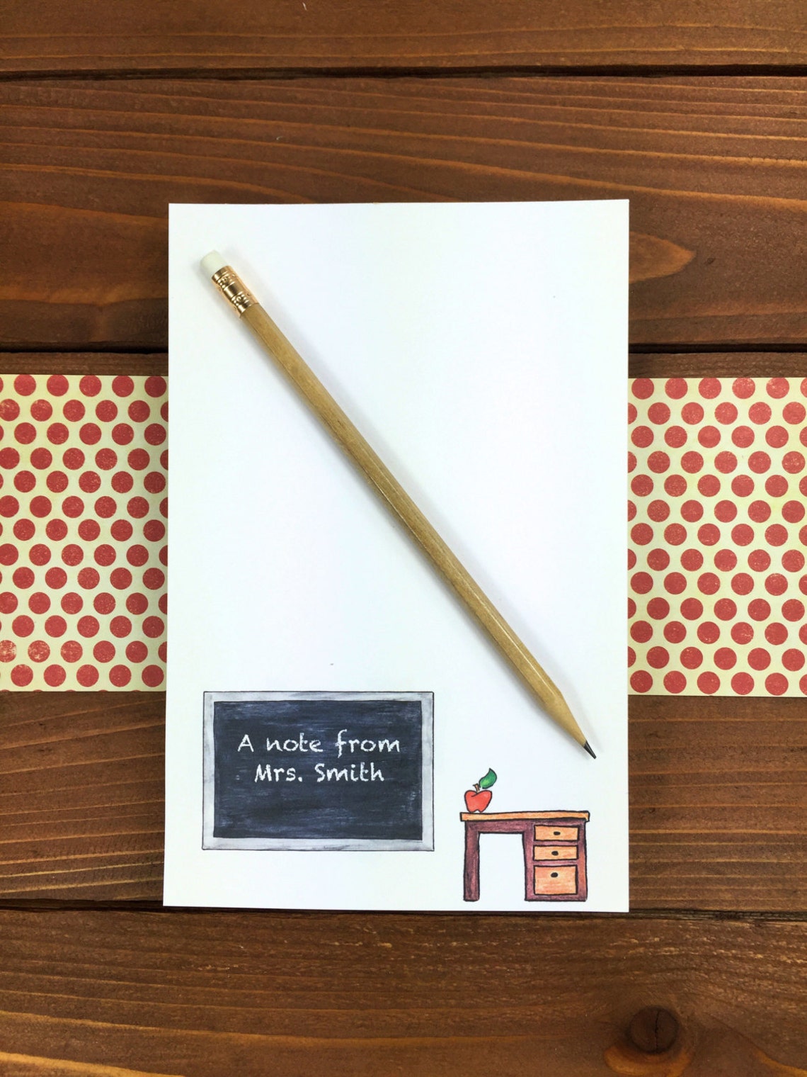 Personalized Teacher Notepad Personalized Teacher Gift for Etsy