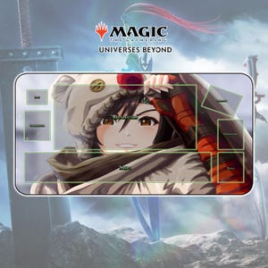 Playmat Yuffie TCG MTG x FF / 24&quot;x14&quot; inches (600x350x2mm)