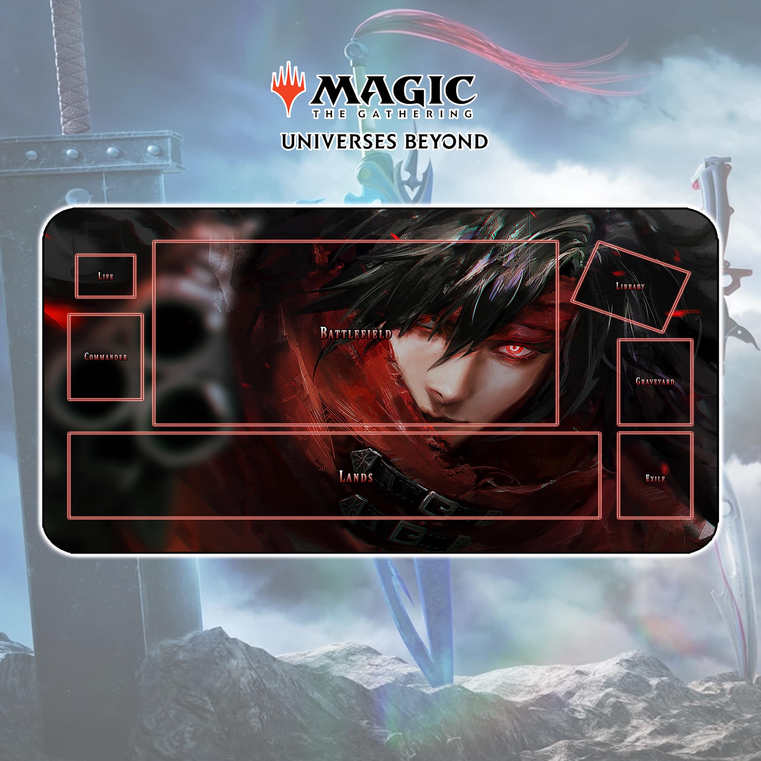 FF7 ヴィンセント　プレイマット　MTG FF Playmat Vincent Valentine TCG MTG X FF / 24