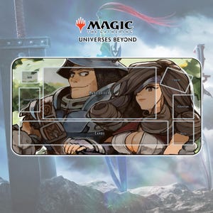 Playmat Steiner & Beatrix  TCG Mtg x FF / 24&quot;x14&quot; inches (600x350x2mm)