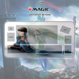 Playmat Rinoa Heartilly TCG MTG x FF / 24&quot;x14&quot; inches (600x350x2mm)