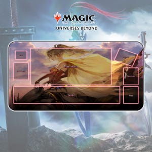 Tapis de jeu Terra Branford TCG MTG x FF / 600 x 350 x 2 mm (24 x 14 po.)