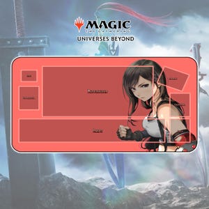 Tapis de jeu Tifa TCG MTG x FF / 24"x14" pouces (600x350x2 mm)