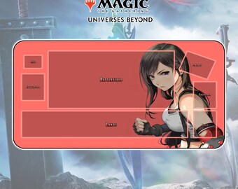 MAGIC: THE GATHERING プレイマット　ティナ　FF7 Playmat Tifa TCG MTG X FF / 24