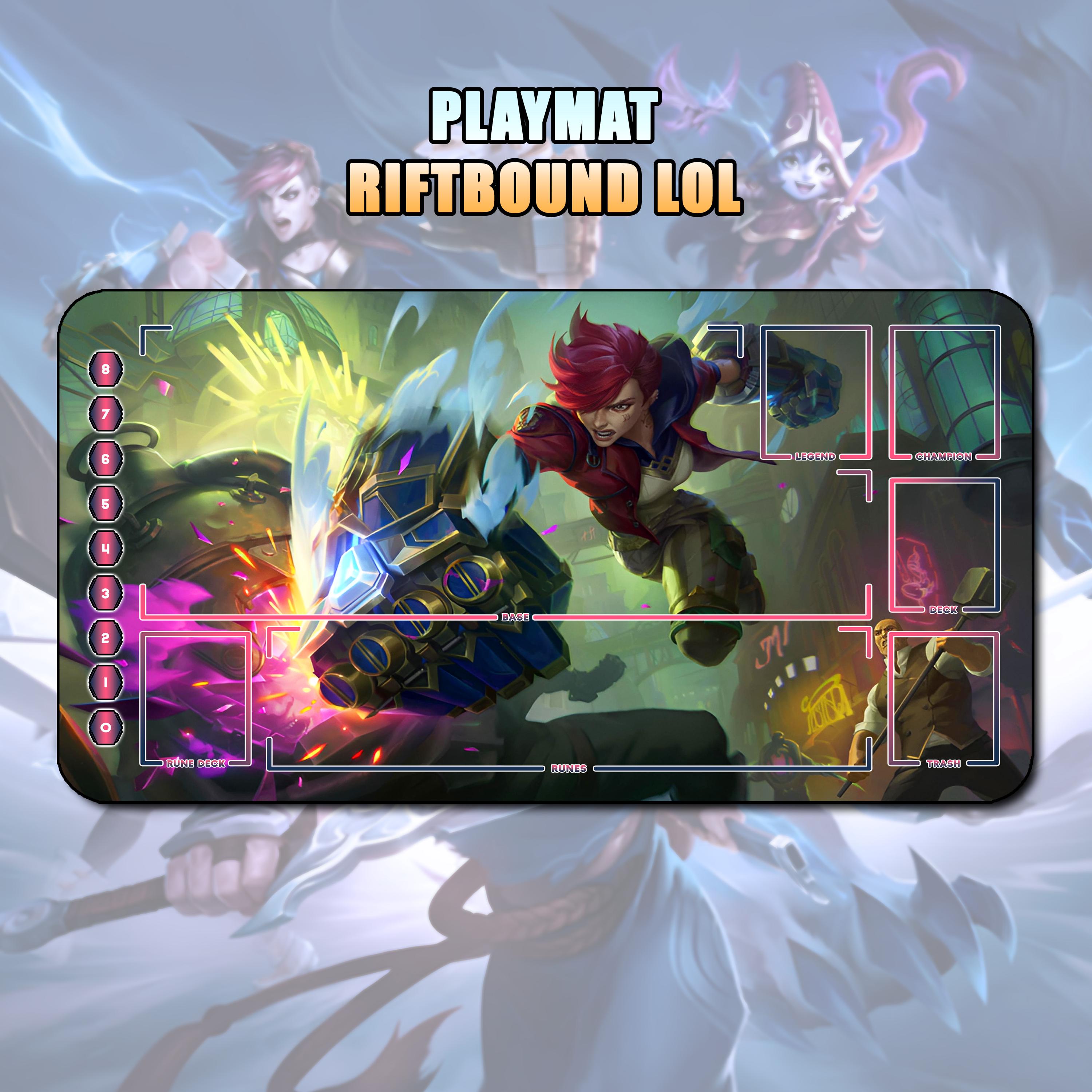 Playmat Vi LOL Riftbound TCG / 24"x14" inches (600x350x2mm)