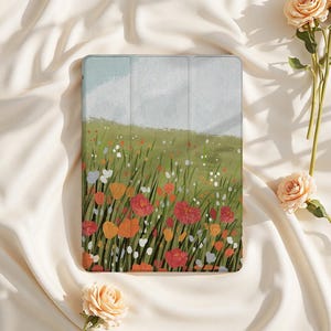 Aesthetic Wildflowers iPad Case for iPad Air 6/5, iPad 10.9" 2022, iPad Pro 12.9" 2021 | Custom Protective Cover for iPad Mini 6, iPad 9/8/7