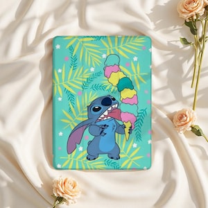 Leuke iPad-hoes met Stitch Leaf voor iPad Air 6/5, iPad 10.9" 2022, iPad Pro 12,9" 2021 | Op maat gemaakte beschermhoes voor iPad Mini 6, iPad 9/8/7