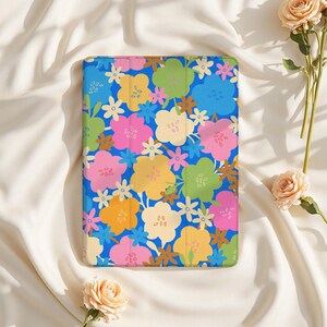 Colorful Floral iPad Case for iPad Air 6/5, iPad 10.9" 2022, iPad Pro 12.9" 2021 | Custom Protective Cover for iPad Mini 6, iPad 9/8/7