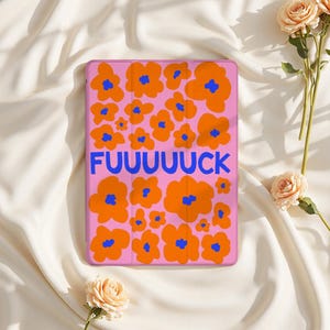 Fuuuuuk Flowers iPad Case for iPad Air 6/5, iPad 10.9" 2022, iPad Pro 12.9" 2021 | Custom Protective Cover for iPad Mini 6, iPad 9/8/7