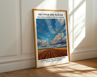 Impresión de paisaje estilo Van Gogh / Impresión de arte mural decorativo para interiores modernos