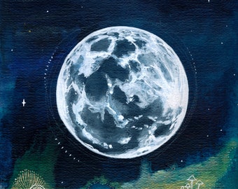 Full Moon Art Print Museum Quality