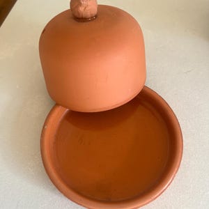 Himark clay garlic roaster 1980&#39;s vintage Terra Cotta & Glaze Oven Roaster Portugal Mothers day Gift For Her Birthday Gift for Her