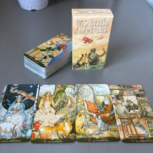 Tarot van de kleine prins dek, waarzeggerijkaarten, zachte intuïtieve tarot - cadeau voor haar, intuïtieve kaarten, spirituele geschenken