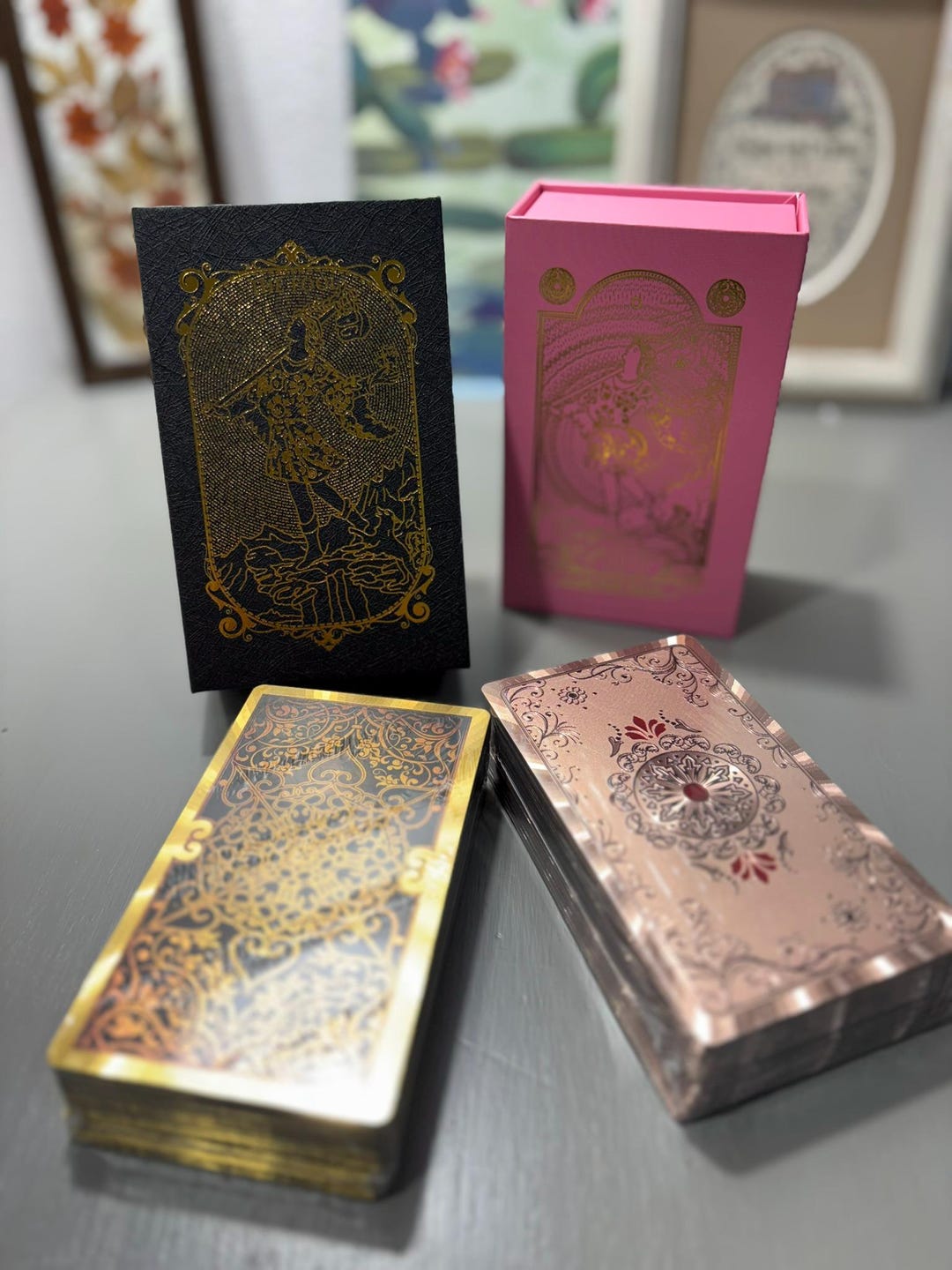 Gilded Rider Waite Gold Foil Rider Waite Smith Tarot Deck, Classic RWS Tarot Cards, Gold ...