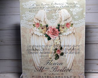 Shabby Chic Wall Art Etsy