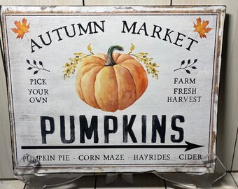 Pumpkin Sign | Etsy