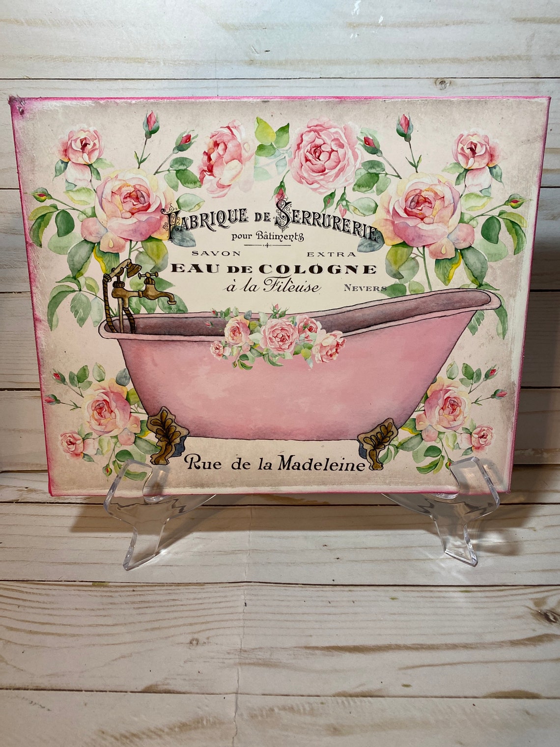 Vintage Shabby Chic Bathroom Decor Vintage French Cottage Etsy