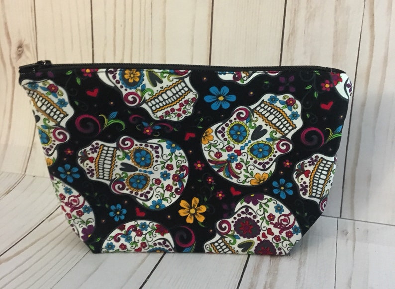 Sugar Skull Makeup Bag-Sugar Skull Bag Sugar Skull Gifts Day | Etsy