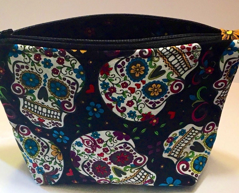 Sugar Skull Makeup Bag-Sugar Skull Bag Sugar Skull Gifts Day | Etsy