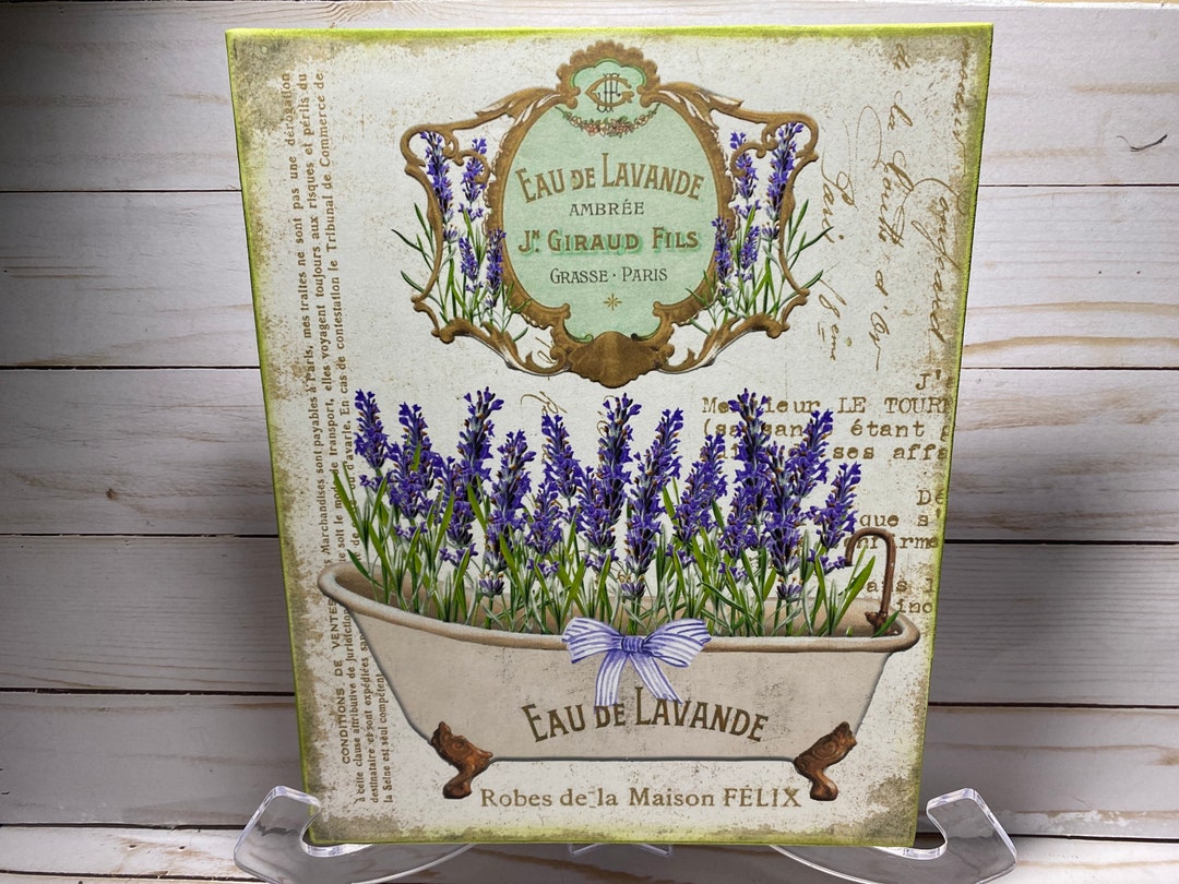Vintage French Country Bathroom Wall Decor/lavender Bathroom Etsy